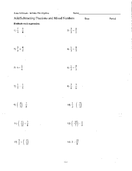 10 6Th Grade Math Worksheets Collection Worksheet For Kids