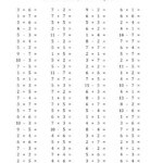 100 Horizontal Addition Subtraction Multiplication Questions Facts 1