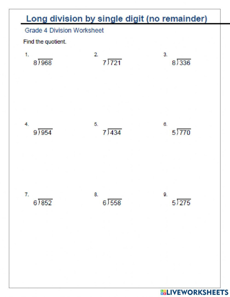 2 Digit By 1 Digit Division No Remainders Worksheets Pdf Draw puke