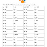 36 Divisibility Rules Worksheet Pdf Worksheet Source 2021