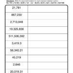 4th Grade Expanded Notation Worksheets Printables Math Worksheets