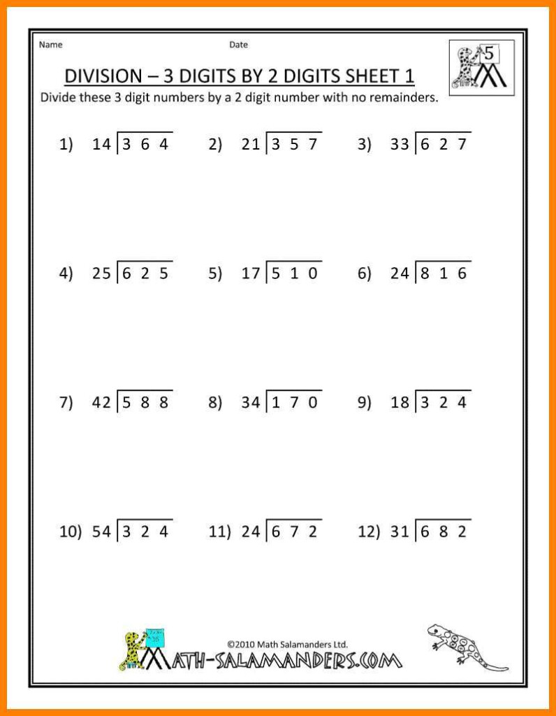 6th Grade Multiplication And Division Worksheets Thekidsworksheet