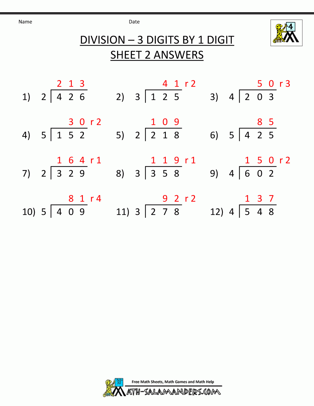 89 PDF YEAR 4 DIVISION SHEET PRINTABLE DOWNLOAD ZIP DOCX DivisionSheet