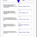 Classroom Math Division Word Problems Worksheets 99Worksheets