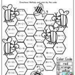 Division Facts Multiply And Color By Code Math Division Division