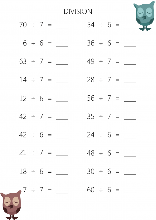 Division Sheets For Grade 5 Easy Worksheet