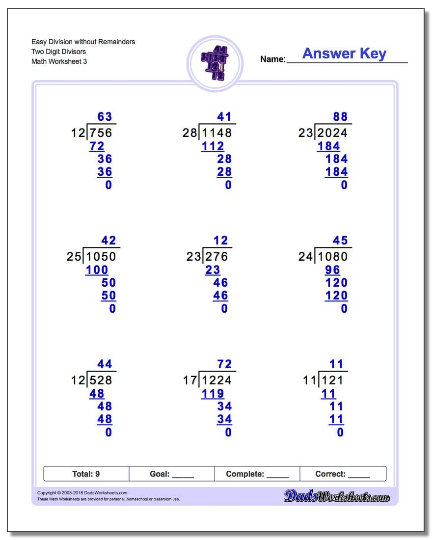 Division With Multi Digit Divisors