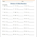 Division With Two Digit Divisors Teacher Printables
