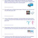 Division Word Problems Worksheets