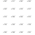 Division Year 4 Maths Worksheets Pdf Kidsworksheetfun Short Division