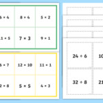 Equivalent Multiplication And Division Number Sentence Bingo
