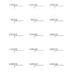 European Long Division With A 2 Digit Divisor And A 2 Digit Quotient