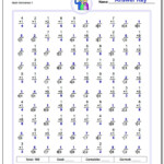 Fact Family Worksheets