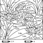 Free Printable Color By Number Worksheets For Kindergarten Math
