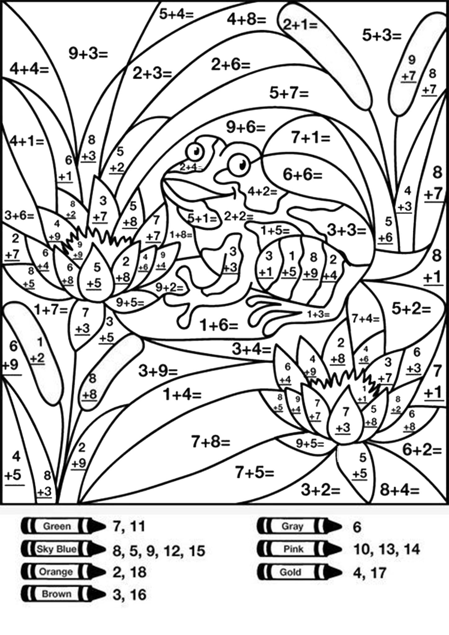 Free Printable Color By Number Division Worksheets