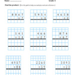 Grade 5 Multiplication Division Worksheets K5 Learning Grade 5 Math