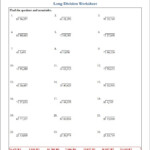 Inspirational 5Th Grade Division Worksheets Image Worksheet For Kids