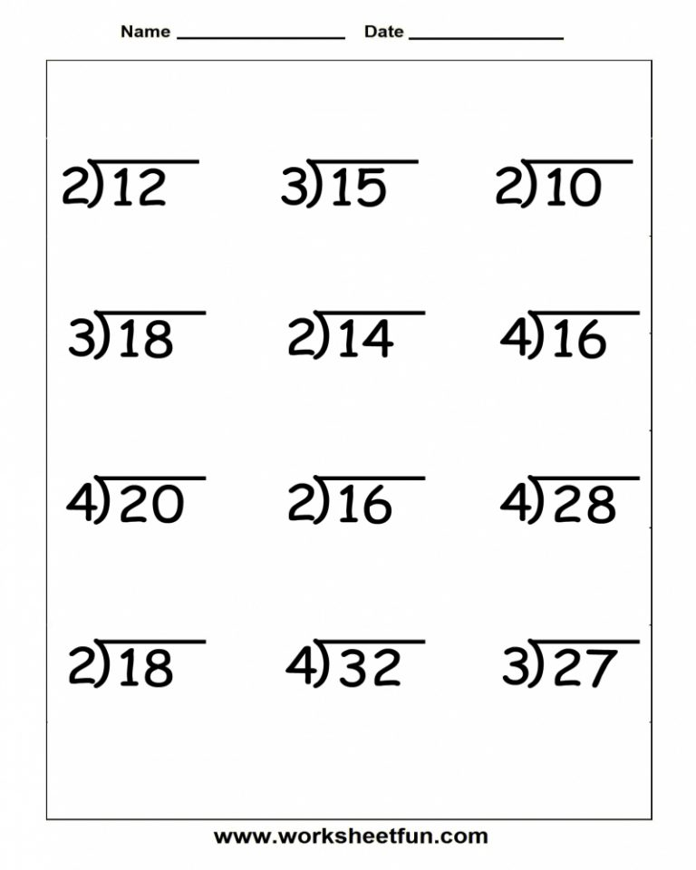 K5 Learning Printable Ts Free Division Practice 5Th Grade Math 