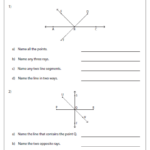 Lines Rays And Line Segments Worksheets
