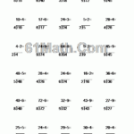 Long Division Some With Remainders 1 Digit Divisor 1 Digit Quotient