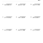 Long Division Worksheet With Double Digit Divisors Set 4 Homeschool