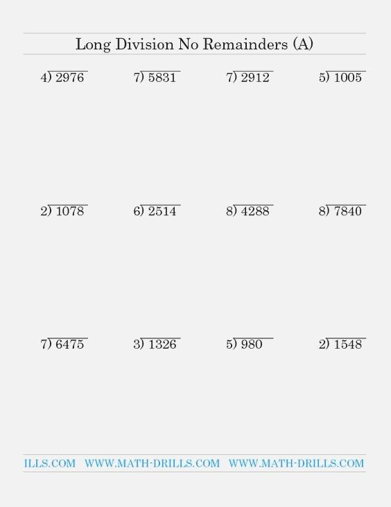 Long Division Worksheets 2 Digit Divisor Division Worksheets Long 