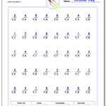 Mad Minute Division Printable Worksheets Printable Worksheets