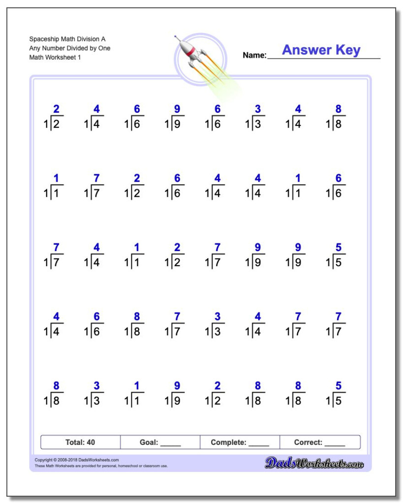 Mad Minute Division Printable Worksheets Printable Worksheets