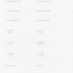 Multiplying And Dividing Scientific Notation Worksheet Kuta