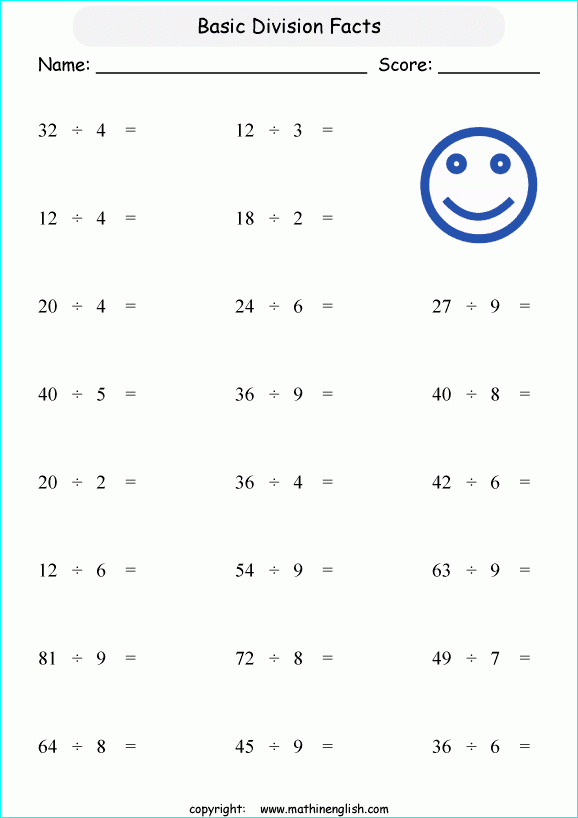 Printable Primary Math Worksheet For Math Grades 1 To 6 Based On The