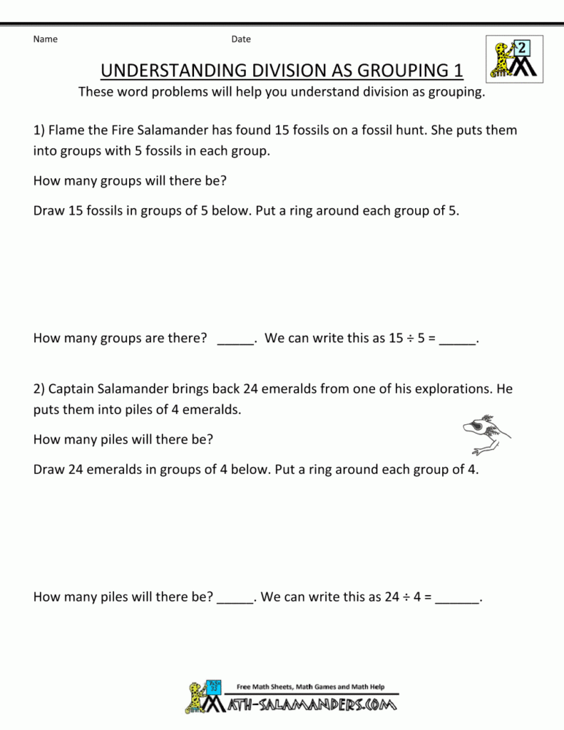 Second Grade Division Worksheets