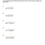 Spacesaver Calculations Dividing By Two digit Numbers