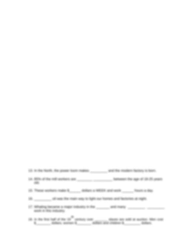 America The Story Of Us Episode 4 Division Worksheet Answers