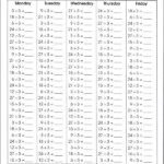100 Multiplication Facts Timed Test mathlessons Math Multiplication