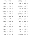 14 Multiplication Of Negative Numbers Worksheet Worksheeto