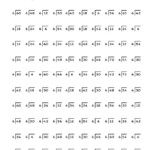 15 Math Timed Worksheets 100 Problems Worksheeto