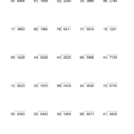 2 Digit By 1 Digit Long Division With Remainders And Steps Shown On