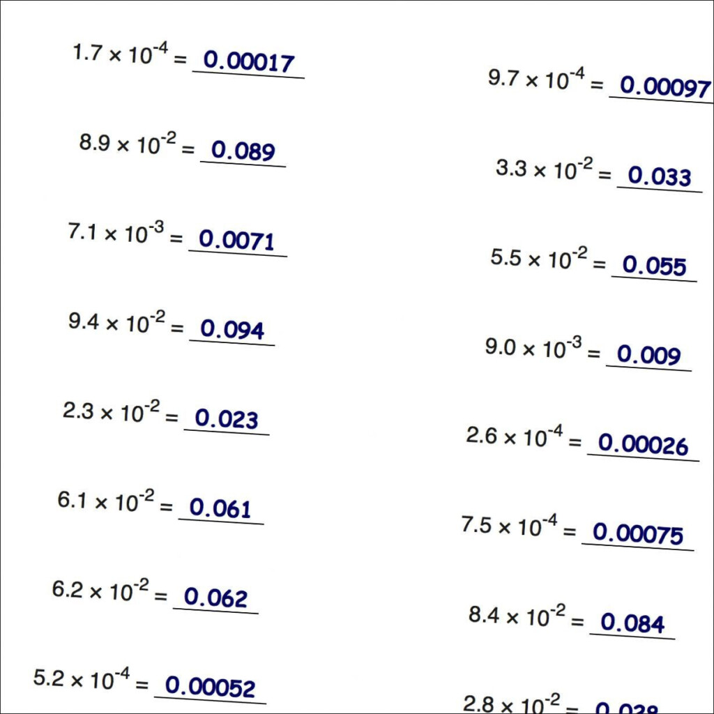 30 Multiplying Scientific Notation Worksheet Education Template