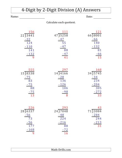 4th Grade Long Division Worksheets Long Division Worksheets Marely Horn