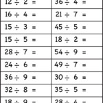 5 Free Math Worksheets Third Grade 3 Division Division Facts 1 To 10