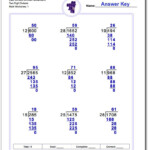 A Huge Collection Of Free Printable Long Division Worksheets With