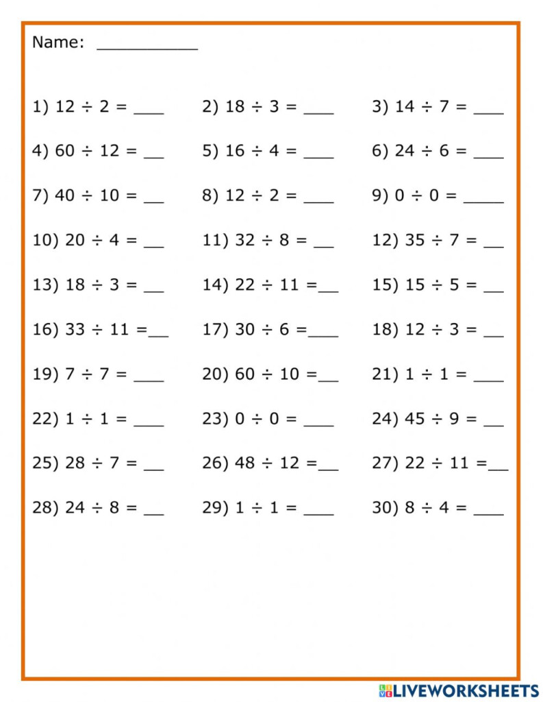 Actividad De Simple Division