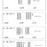 Adding Tens With Base Ten Blocks Worksheet