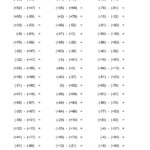 Addition Subtraction Multiplication And Division Of Integers