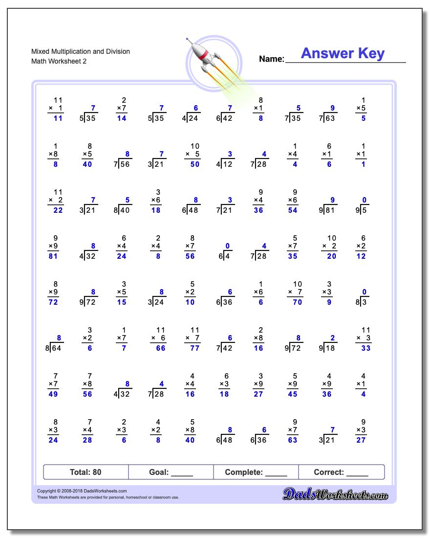 Multiplication to division worksheets divisonworksheets