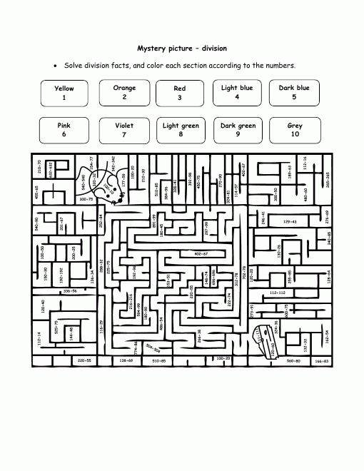 Click For Printable Version Worksheets For Kids Long Division Math