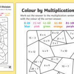 Colour By Multiplication And Division To 12 X 12 Worksheet Worksheet