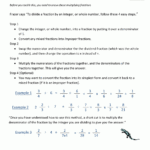 Dividing Fractions By Whole Numbers