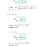 Dividing Polynomials Using Synthetic Division Worksheet