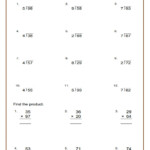 Dividing With Remainder And Long Multiplication Worksheet